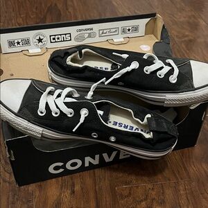 Converse Black and White Classic Canvas Sneakers